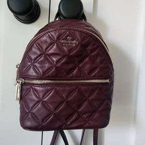 Kate Spade NWOT Burgundy Mini Backpack
